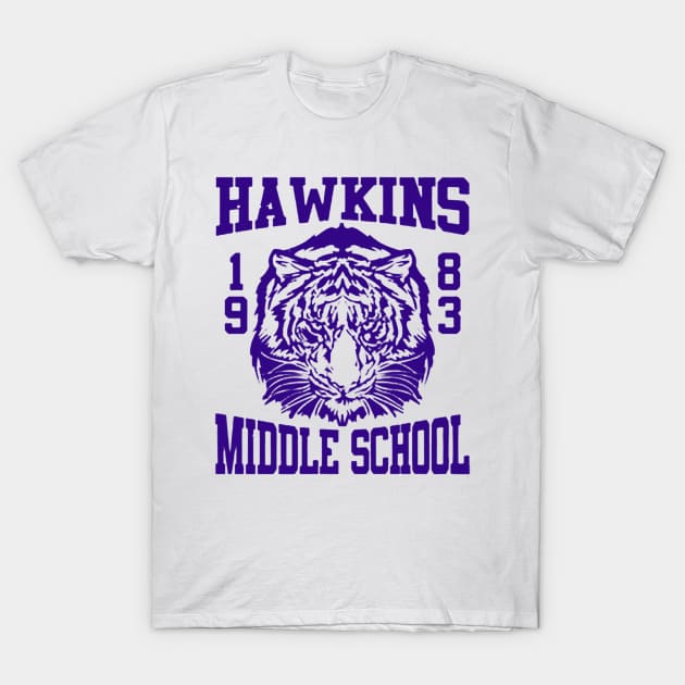 Hawkins Middle School Tigers 1983 T-Shirt by VivianJM